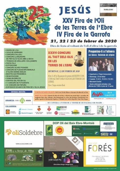 XXV Fira de l’Oli de les Terres de l’Ebre i IV Fira de la Garrofa XXV Fira de l’Oli de les Terres de l’Ebre i IV Fira de la Garrofa
