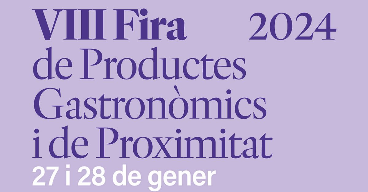 VIII Fira de Productes Gastron�mics i de Proximitat de Benicarl� 2024