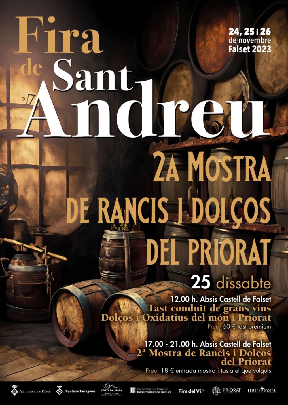 Fira de Sant Andreu i 2a Mostra de Rancis i Dolços del Priorat Fira de Sant Andreu i 2a Mostra de Rancis i Dolços del Priorat