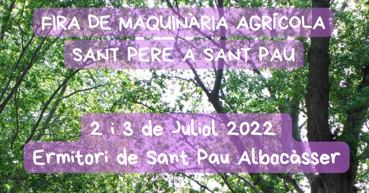 La Fira de Sant Pere dAlbocsser arriba per a oferir les novetats del sector agrcola