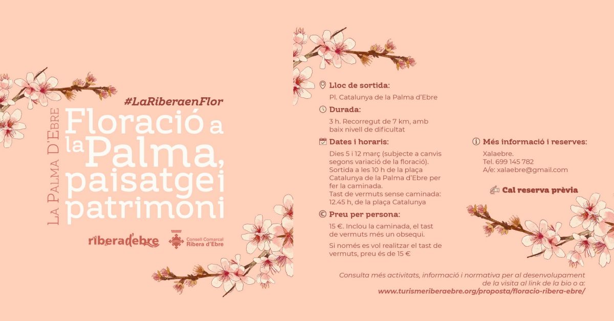 Floraci�n en la Palma d�Ebre, paisaje y patrimonio