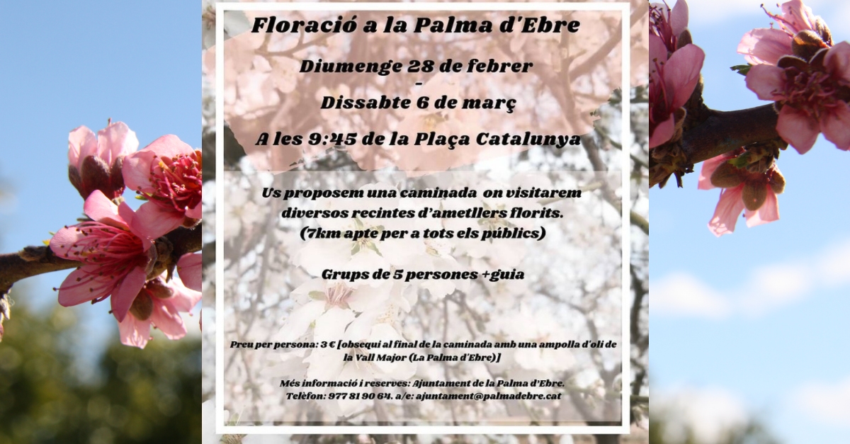 La Palma d&rsquo;Ebre, floraci� i patrimoni #LaRiberaenFlor