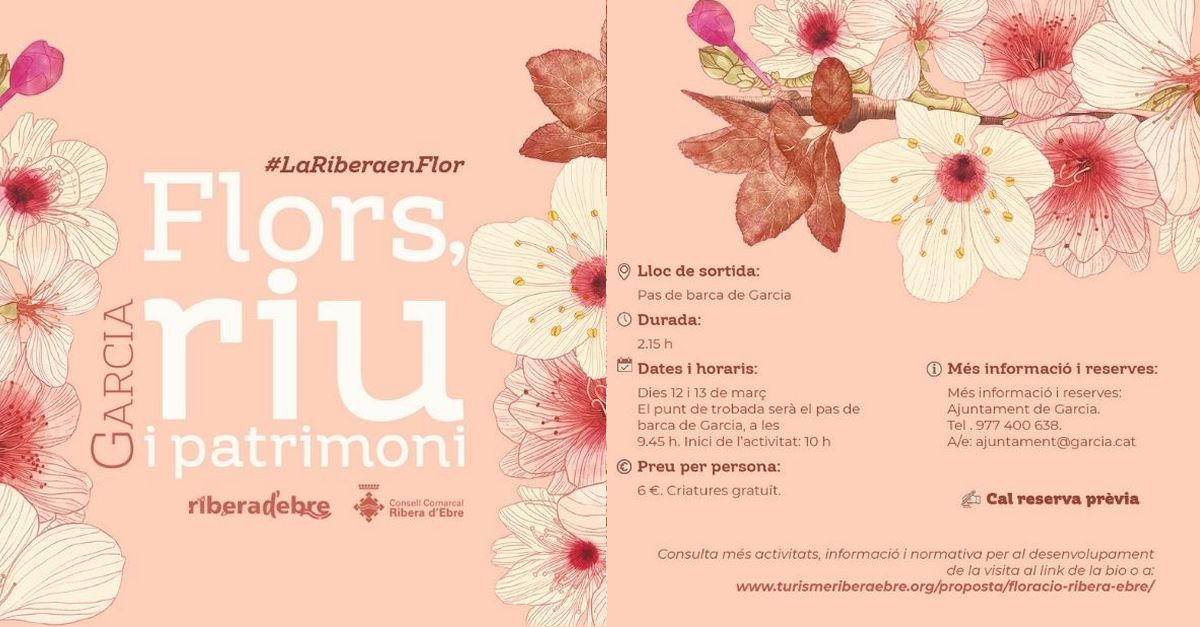 Flores, r�o y patrimonio. Caminata en Garc�a a entre �rboles en flor