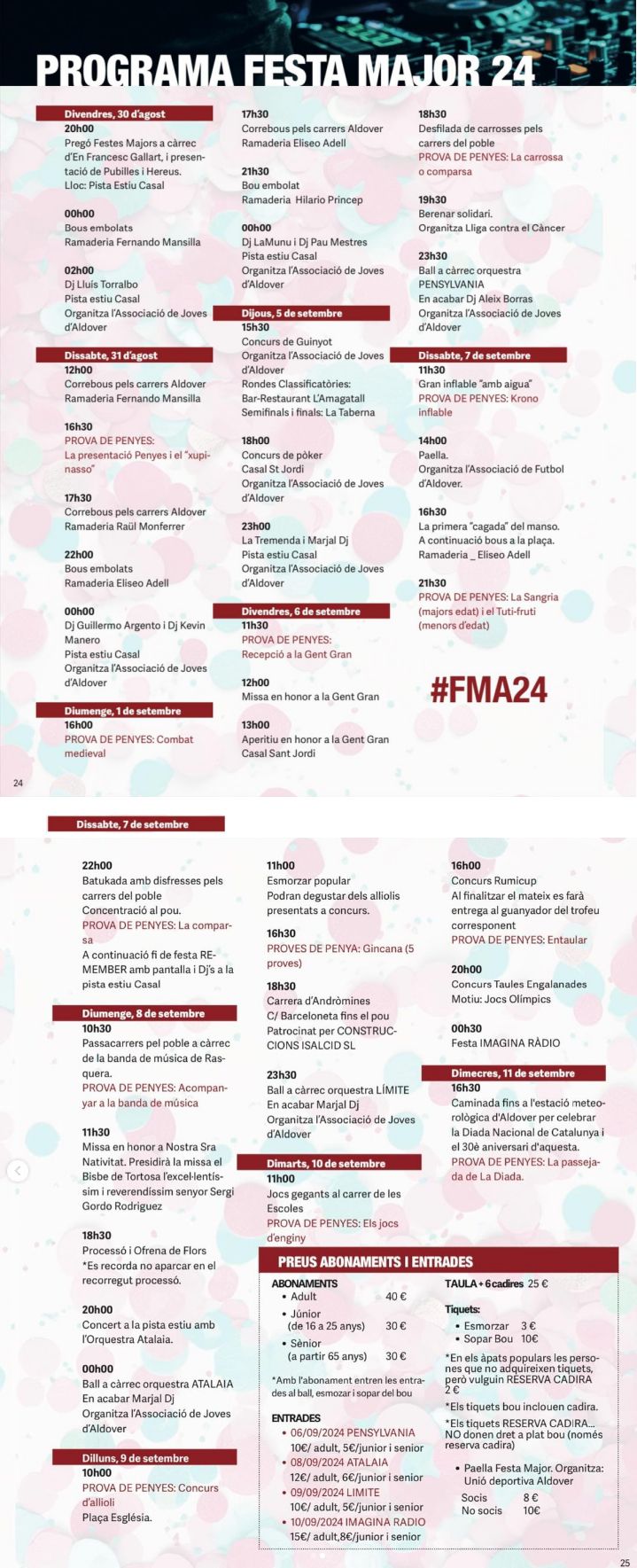 Festa Major d�Aldover