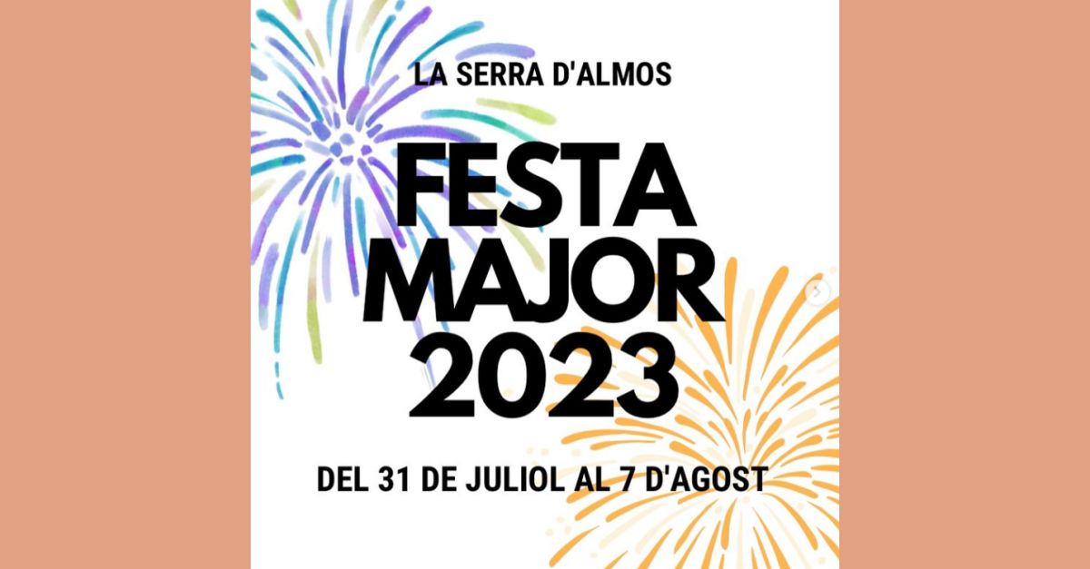Fiesta Mayor 2023 la Serra d�Almos