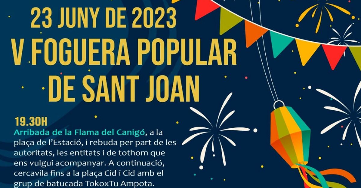 V Foguera popular de Sant Joan a Santa B�rbara
