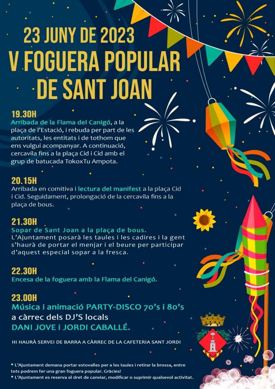 V Foguera popular de Sant Joan a Santa B�rbara