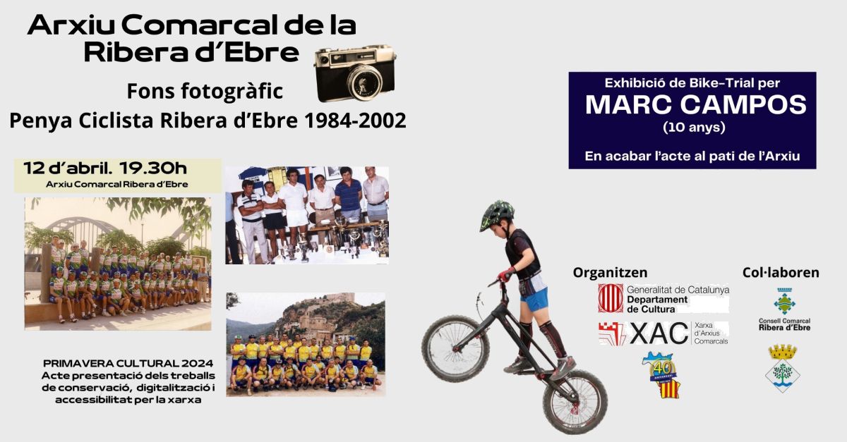 Acte de presentaci� del fons fotogr�fic de la Penya Ciclista Ribera d�Ebre