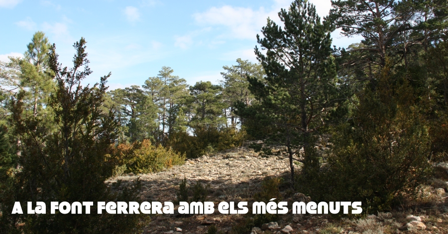 A la Font Ferrera con los m�s peque�os