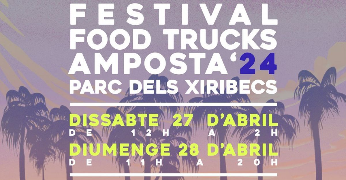 El festival de Food Trucks dAmposta celebra set anys al parc dels Xiribecs