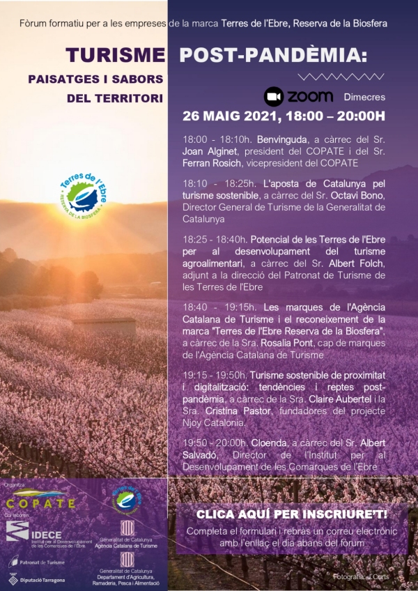 El COPATE organitza un f�rum formatiu centrat en el turisme de proximitat i la gastronomia | EbreActiu.cat, revista digital d&rsquo;oci actiu | Terres de l&rsquo;Ebre ...