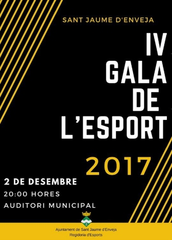 IV Gala de l’Esport 2017 IV Gala de l’Esport 2017