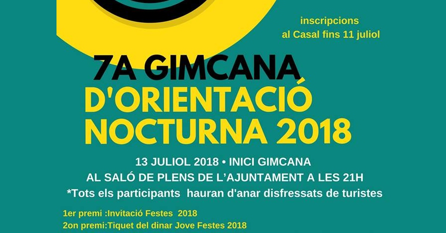 7a Gimcana d�orientaci� nocturna 2018