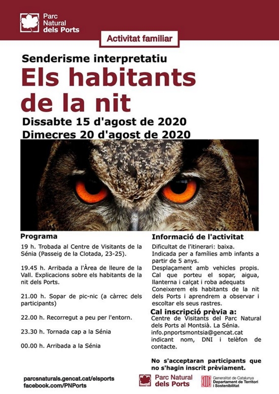 Senderisme interpretatiu: Els habitants de la nit Senderisme interpretatiu: Els habitants de la nit