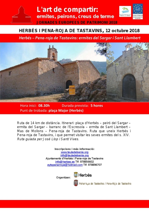 Herb�s i Pena-Roja de Tastavins: ermites del Sargar i Sant Llambert