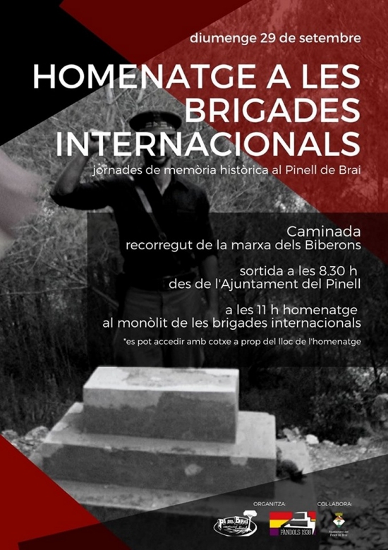 Caminada Homenatge a les Brigades Internacionals Caminada Homenatge a les Brigades Internacionals