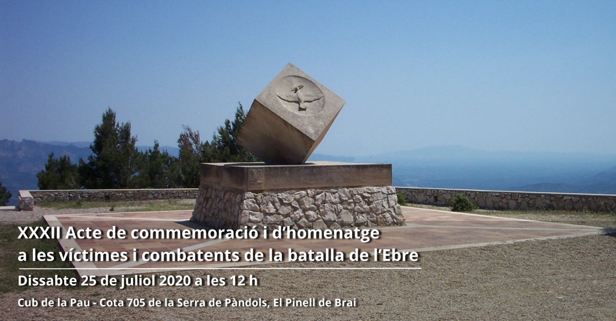 XXXII acte de commemoraci� i d�homenatge a les v�ctimes i combatents de la batalla de l�Ebre