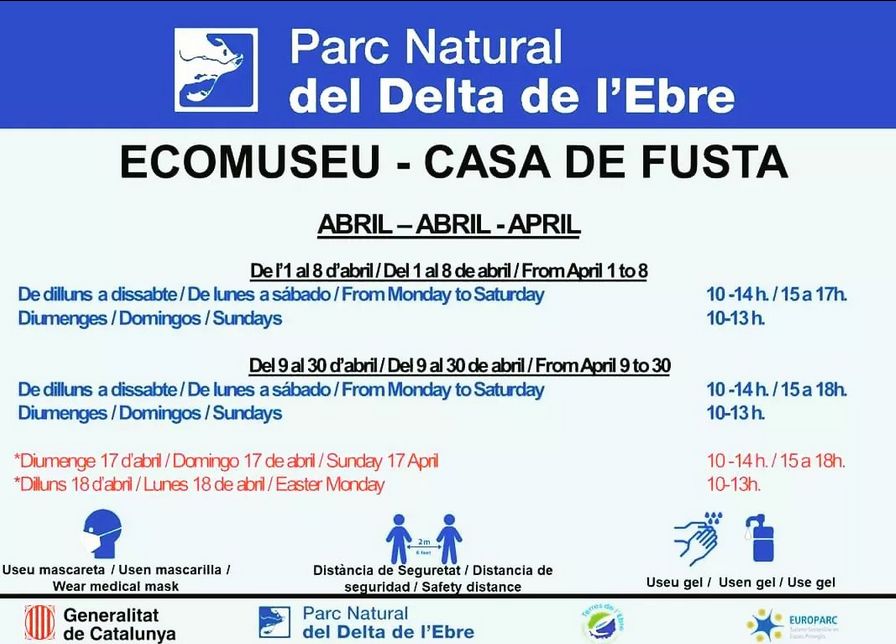 Visites a l�Ecomuseu - Casa de Fusta - Abril 2022