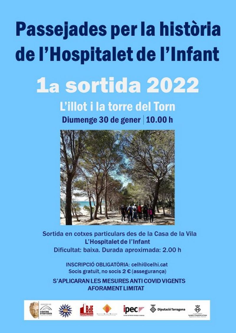 Passejades per la hist�ria de l&rsquo;Hospitalet de l&rsquo;Infant: sortida a l&rsquo;illot i la torre del Torn