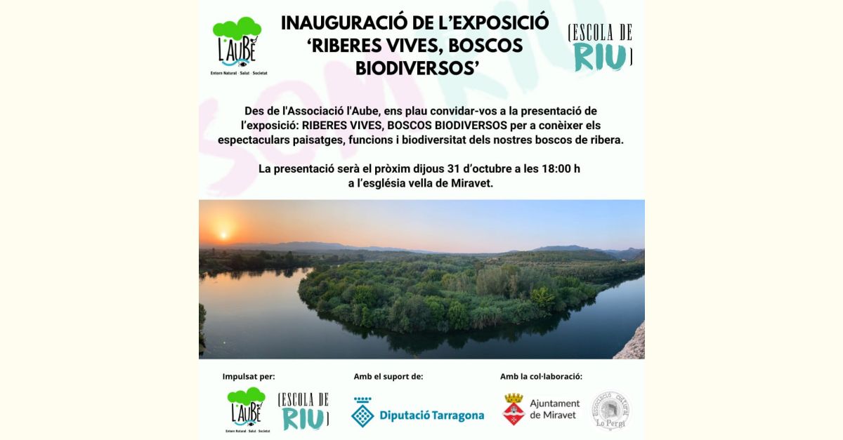 Inauguraci�n de la exposici�n Riberes vives, boscos biodiversos
