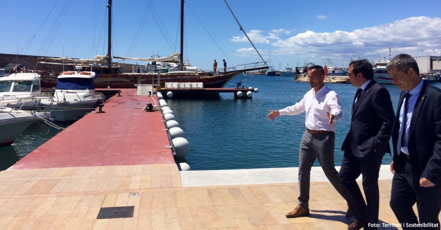 Entra en servei el nou front portuari de l�Ametlla de Mar