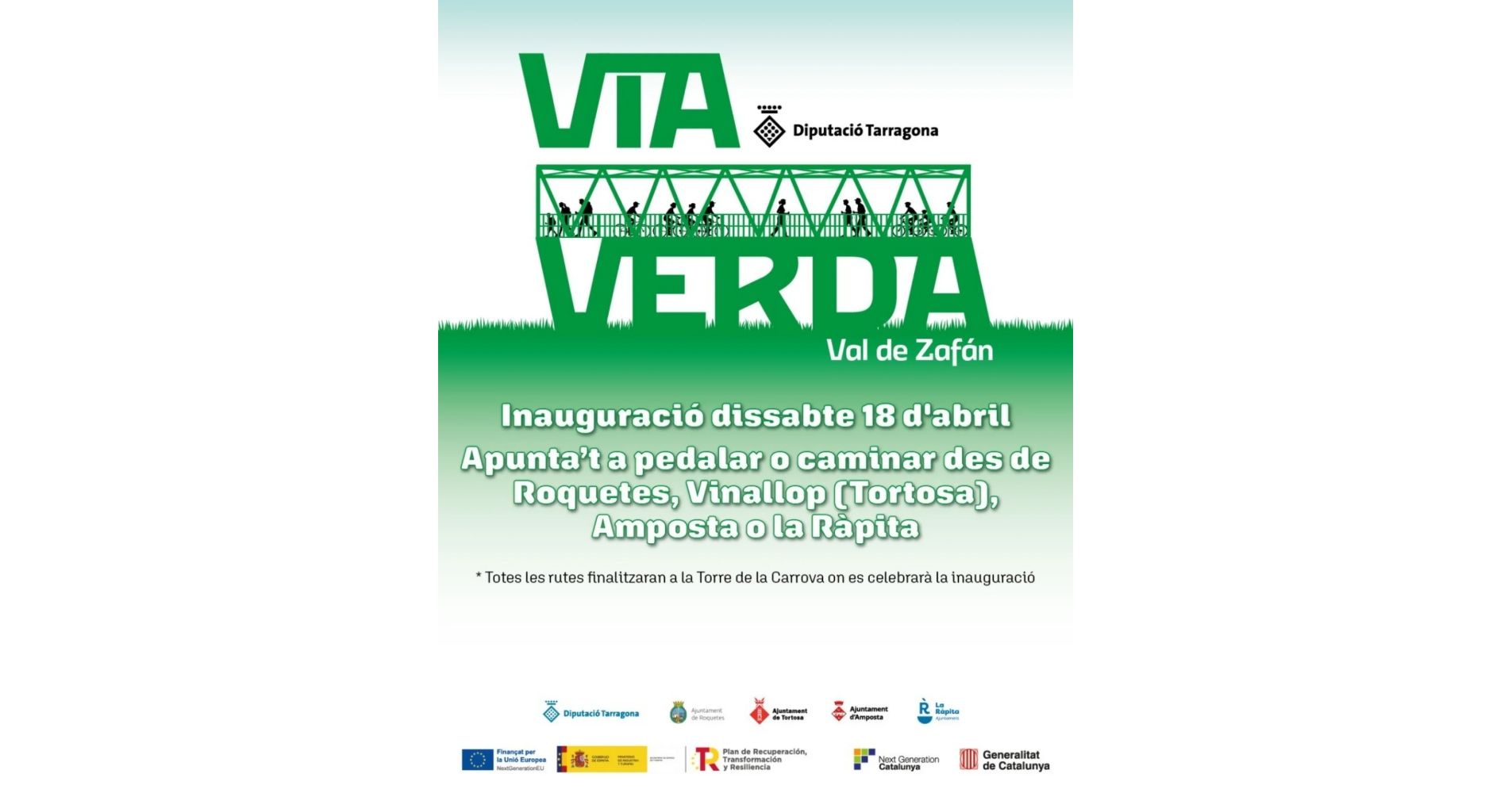 Inauguraci� de la via verda Val de Zaf�n entre Roquetes, Vinallop, Amposta i La R�pita