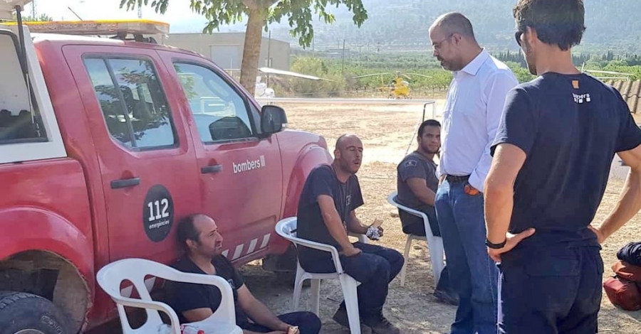 Lincendi de la Ribera dEbre ja est perimetrat i queda un 10% per controlar