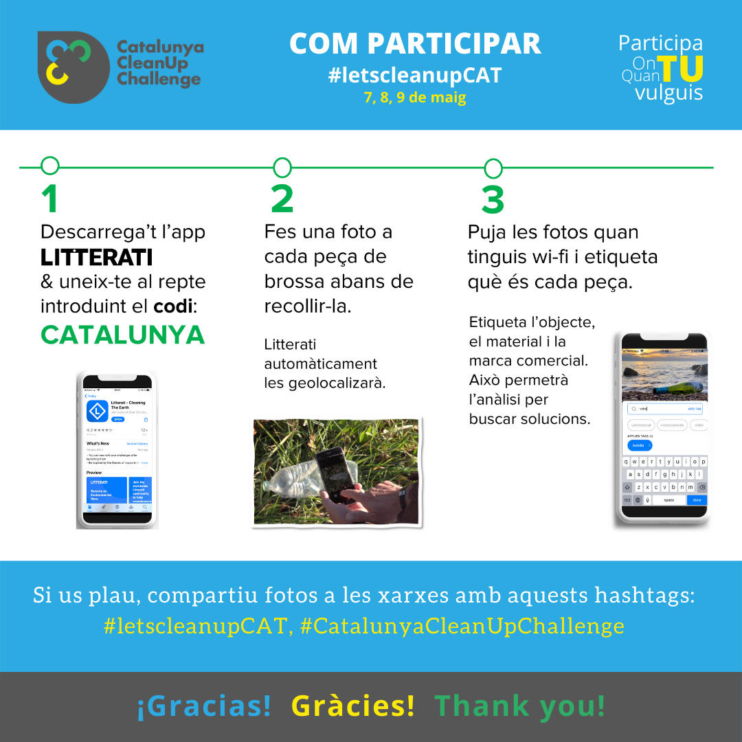 Catalunya CleanUp Challenge: Jornada de neteja a les platges de les Cases d’Alcanar Catalunya CleanUp Challenge: Jornada de neteja a les platges de les Cases d’Alcanar