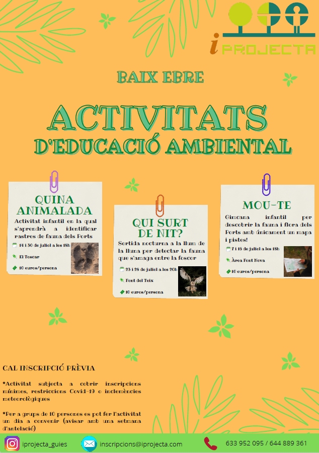 iPROJECTA. Educaci�n ambiental y guiajes | EbreActiu.cat, revista digital de ocio activo | Terres de l&rsquo;Ebre...