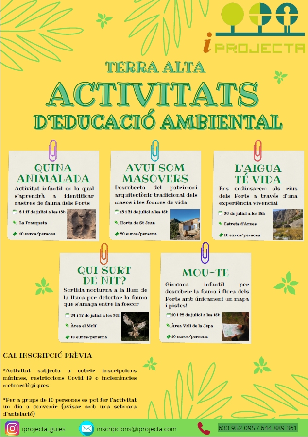 iPROJECTA. Educaci�n ambiental y guiajes | EbreActiu.cat, revista digital de ocio activo | Terres de l&rsquo;Ebre...