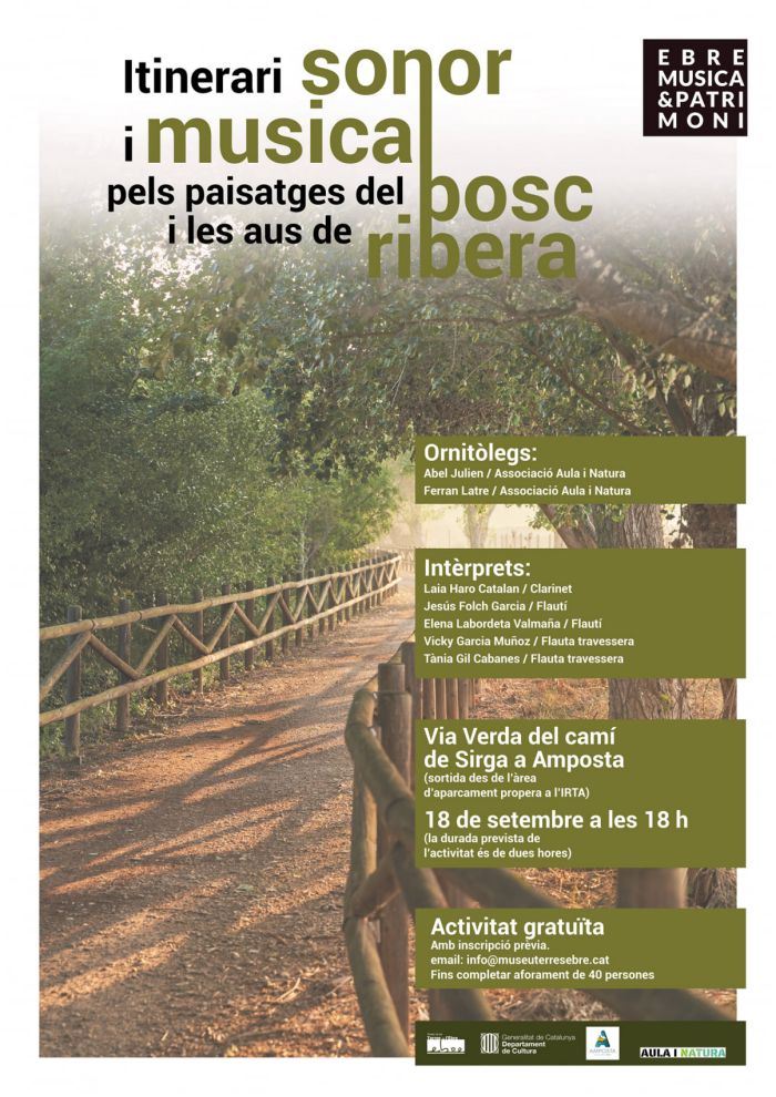 Itinerari sonor i m�sica pels paisatges del bosc i les aus de ribera
