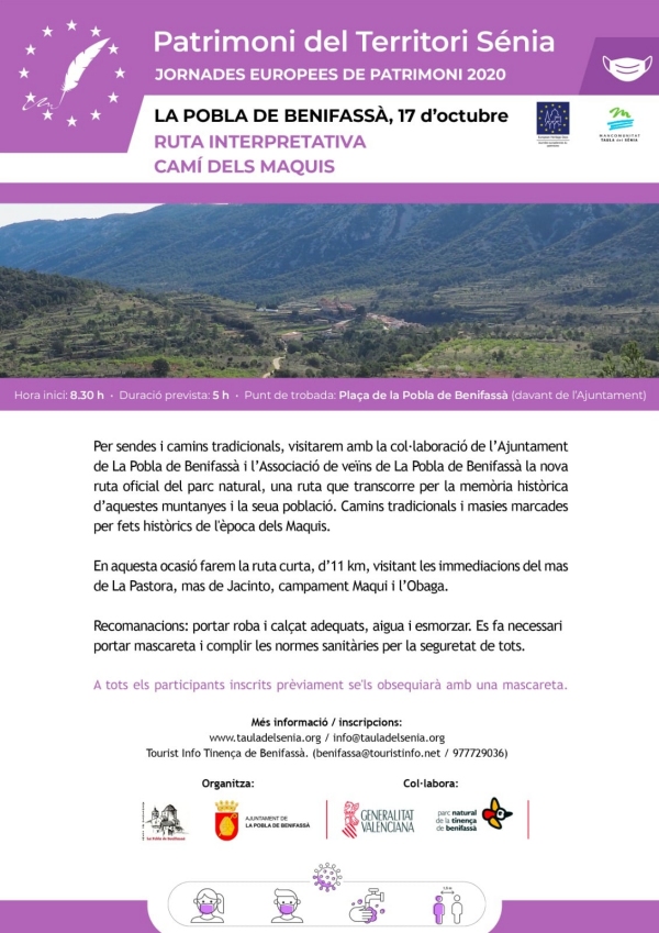 La ruta dels maquis #JEP2020 La ruta dels maquis #JEP2020