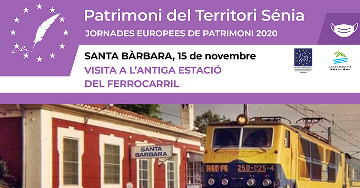 Visita a l�antiga estaci� de ferrocarril de Santa B�rbara #JEP2020 [AJORNADA]