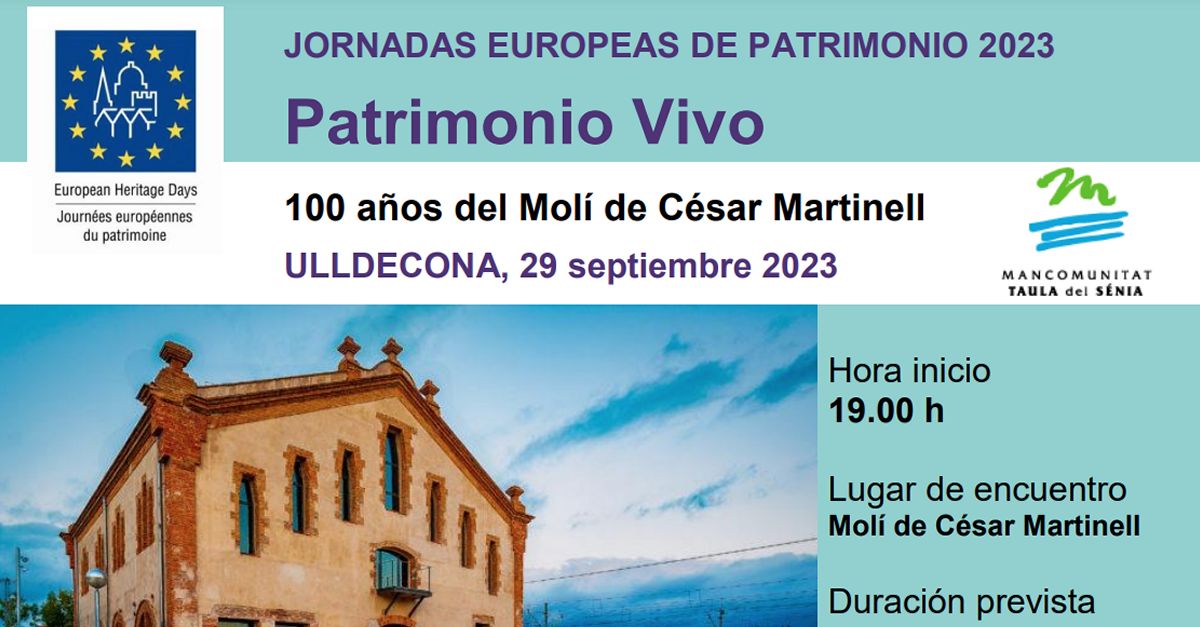 JEP23 100 a�os del Molino de C�sar Martinell