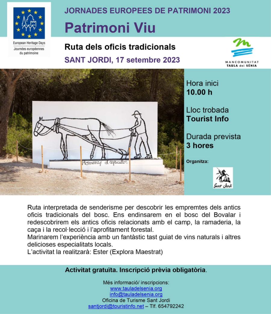 JEP23 Ruta dels oficis tradicionals JEP23 Ruta dels oficis tradicionals