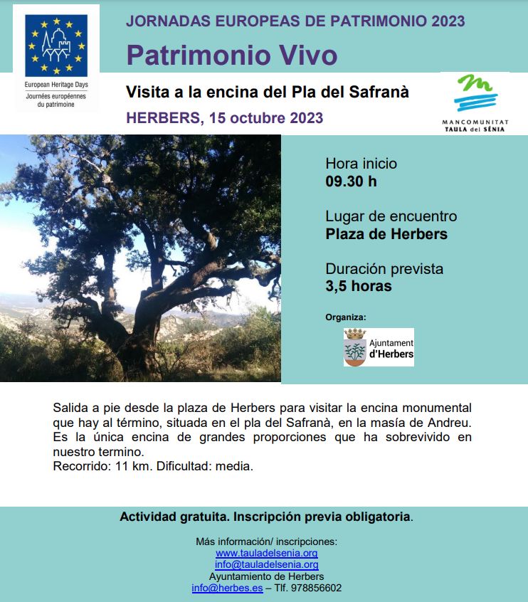 JEP23 Visita a la carrasca del Pla del Safranà JEP23 Visita a la carrasca del Pla del Safranà