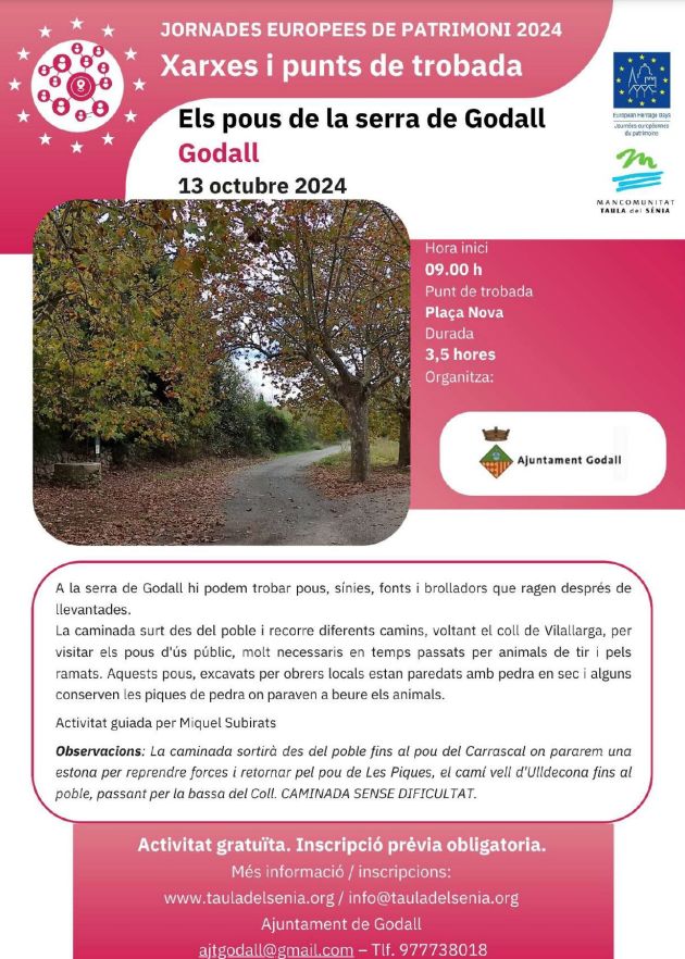 JEP24: Els pous de la serra de Godall JEP24: Els pous de la serra de Godall
