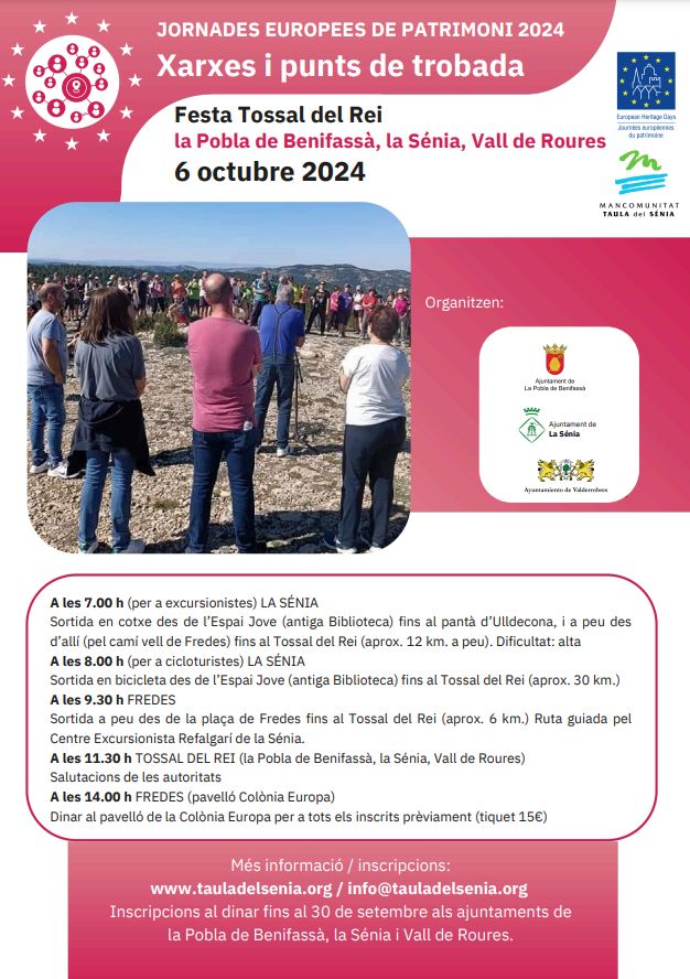 JEP24: Festa Tossal del Rei (La Pobla de Benifassà, La Sénia i Vall-de-roures) JEP24: Festa Tossal del Rei (La Pobla de Benifassà, La Sénia i Vall-de-roures)