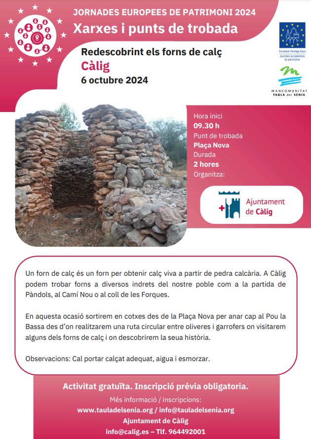JEP24: Redescobrint els forns de cal�