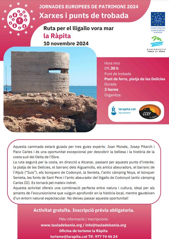 JEP24: Ruta per el lligallo vora mar JEP24: Ruta per el lligallo vora mar