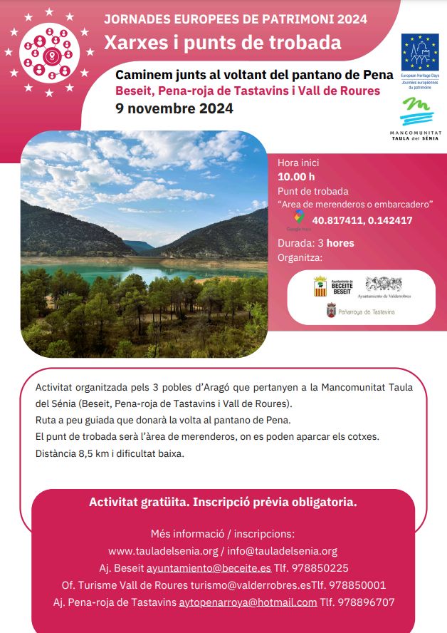JEP24: Caminem junts al voltant del pantano de Pena JEP24: Caminem junts al voltant del pantano de Pena