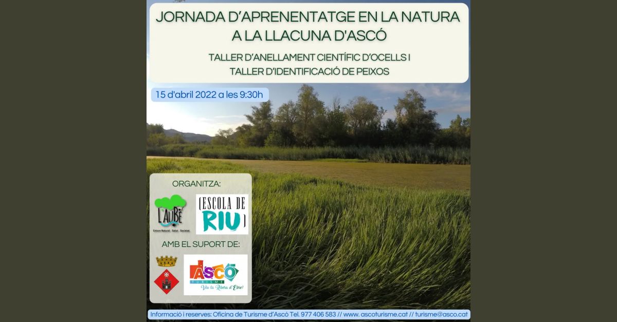 Jornada d&rsquo;aprenentatge a la natura a la llacuna d&rsquo;Asc�