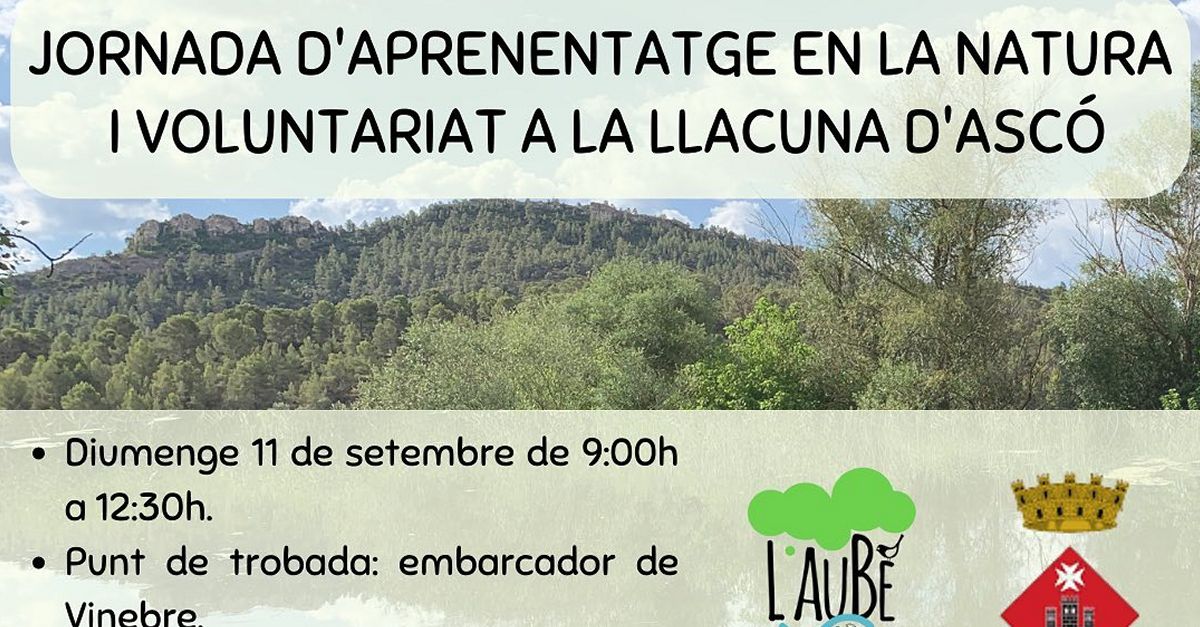 Jornada d�aprenentatge en la natura i voluntariat a la llacuna d�Asc�