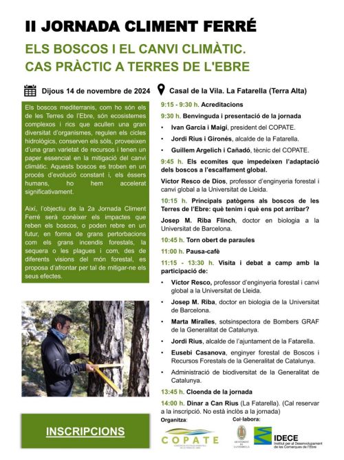 El COPATE organitza una jornada sobre l&rsquo;afectaci� del canvi clim�tic als boscos ebrencs  | EbreActiu.cat, revista digital d&rsquo;oci actiu | Terres de l&rsquo;Ebre ...