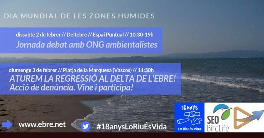 Acci� de den�ncia: Aturem la regressi� al Delta de l�Ebre
