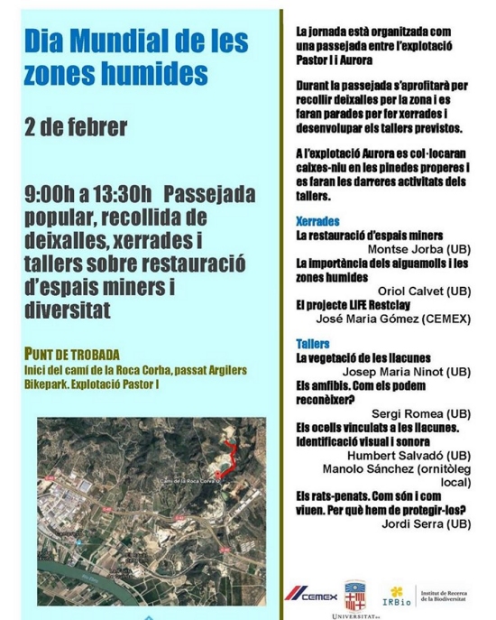 Jornada als espais naturals de Campred� amb motiu del Dia Mundial de les Zones Humides