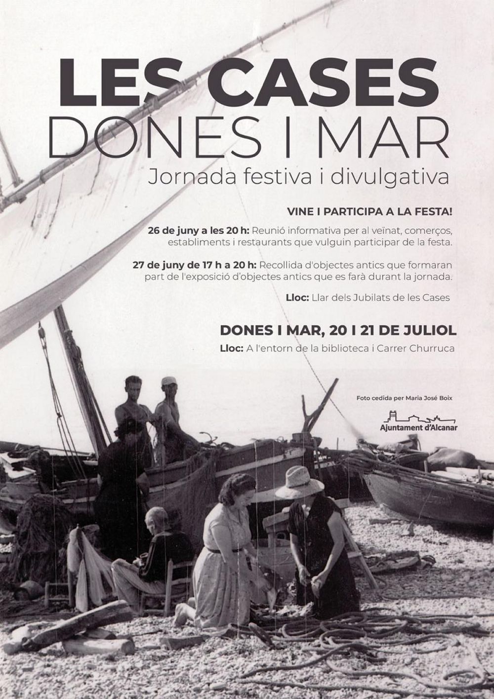 Jornada festiva i divulgativa Les Cases Dones i Mar Jornada festiva i divulgativa Les Cases Dones i Mar