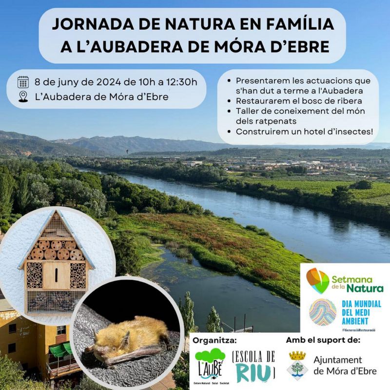 Jornada de natura en família a l’Aubadera de Móra d’Ebre Jornada de natura en família a l’Aubadera de Móra d’Ebre