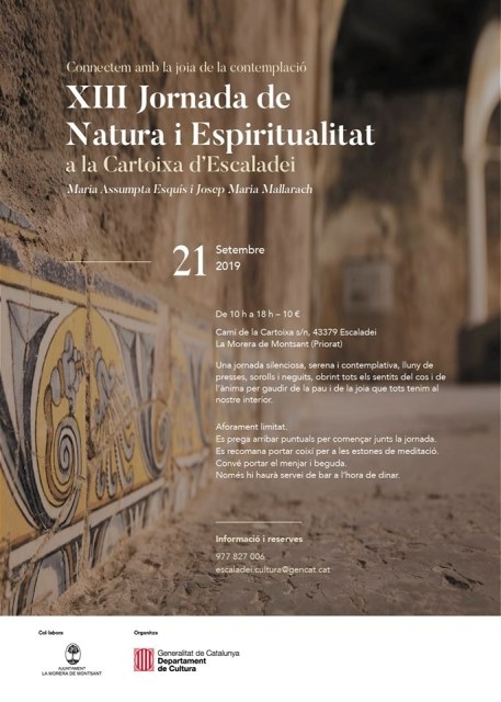 XIII Jornada de Natura i Espiritualitat XIII Jornada de Natura i Espiritualitat