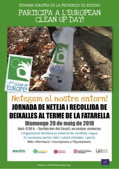 European Clean Up Day!: Jornada de neteja al terme de La Fatarella European Clean Up Day!: Jornada de neteja al terme de La Fatarella